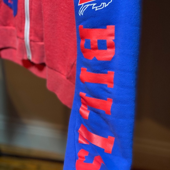 Upcycled Handbuilt Buffalo Bills Sweatshirt - Picture 4 of 6